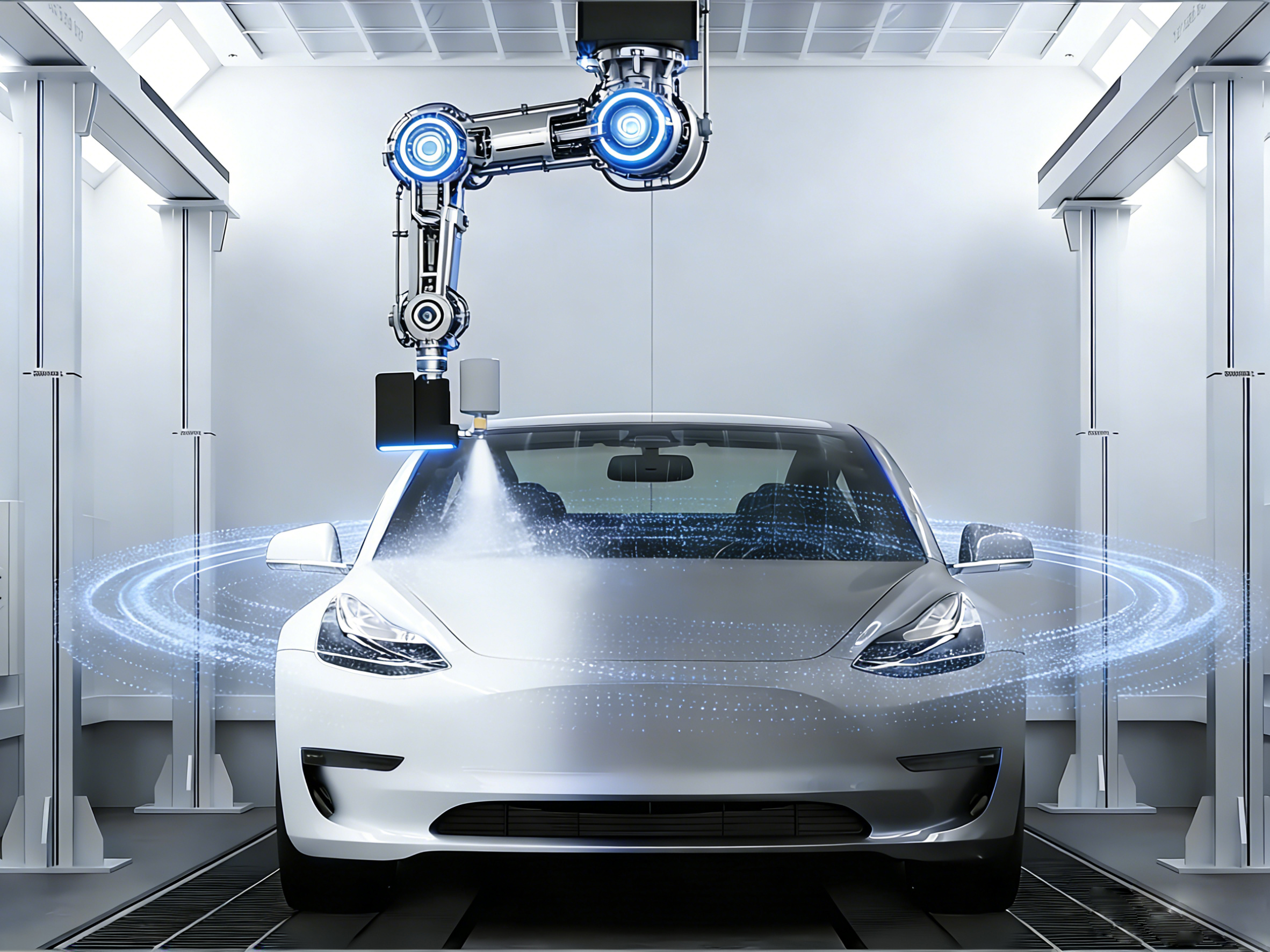 精准 AI 喷涂机器人